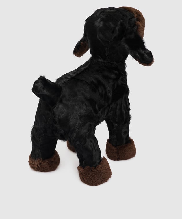 Real Furs House Дитяча чорна іграшка овечка MOD66GR зображення 3