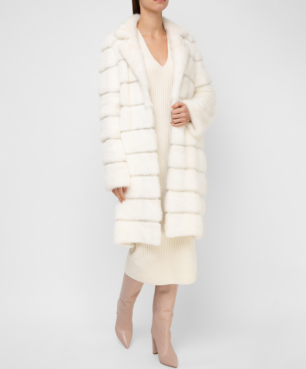 Annabella White mink coat 4MAGJ500 image 2
