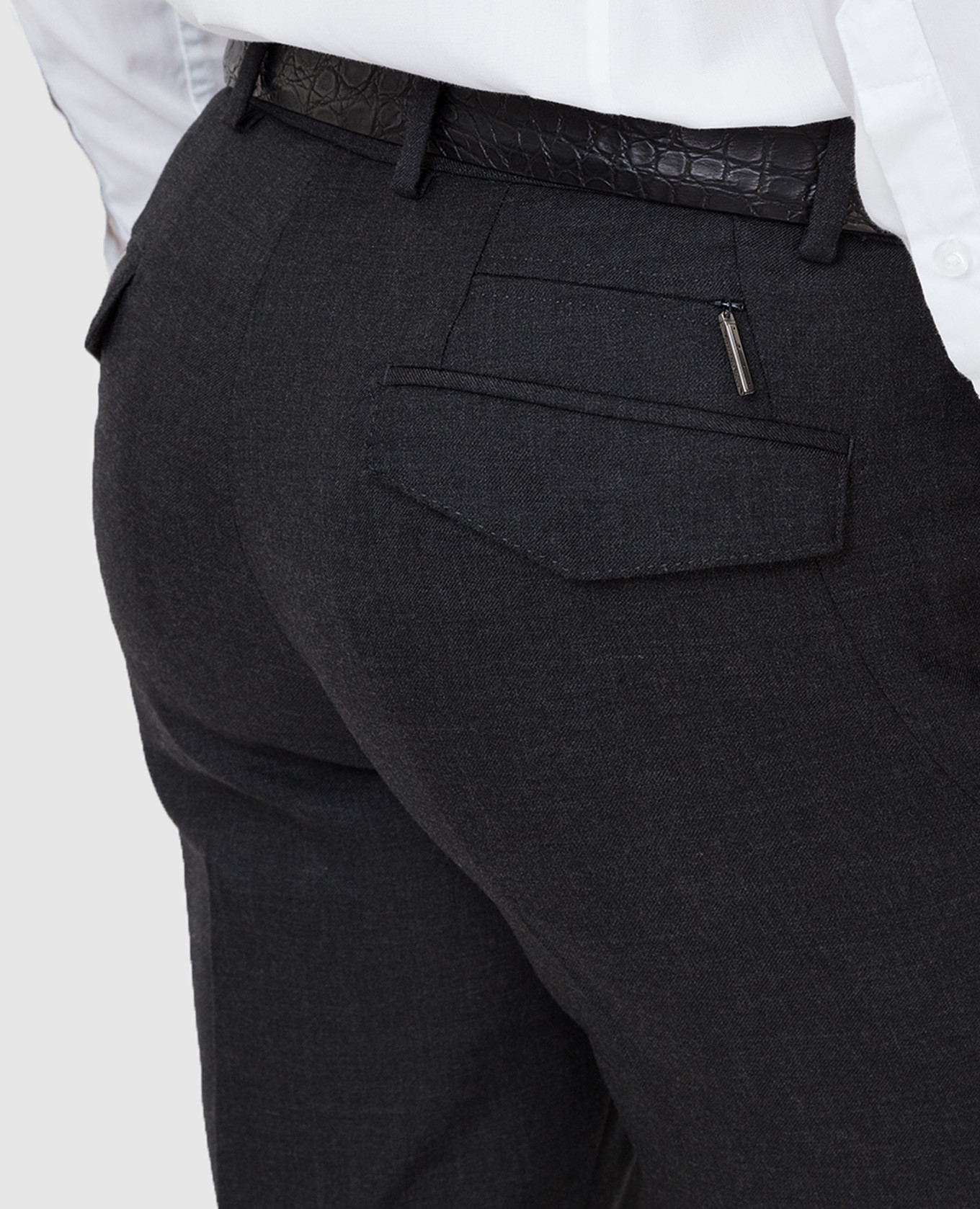 Stefano Ricci Темно-серые брюки из кашемира M1T1400030C606 изображение 5
