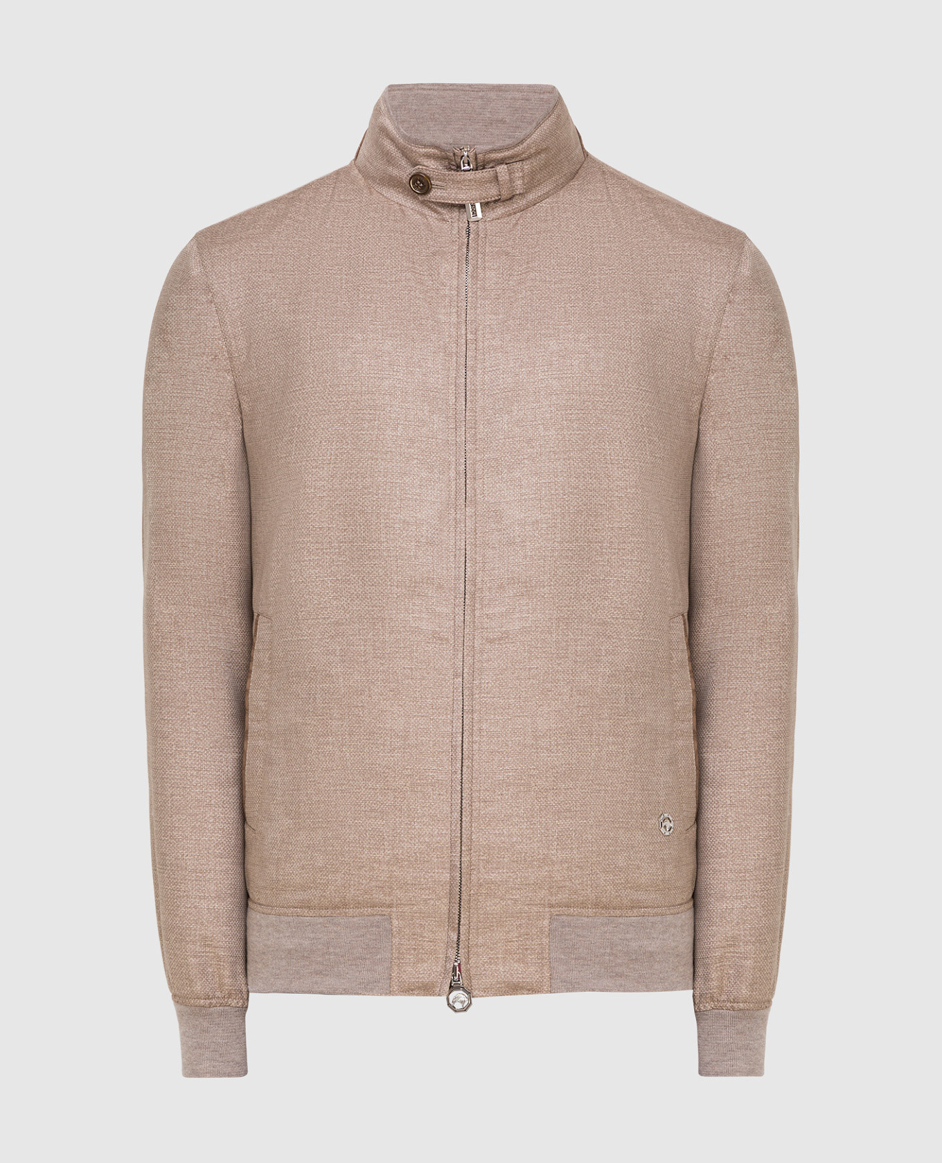 

Бежевая куртка из шелка и кашемира, Бежевый, Куртки