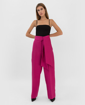 Lanvin Розовые брюки из шерсти RWTR00345028