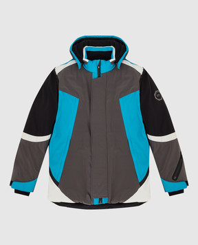 Stefano Ricci Детская горнолыжная куртка с контрастными вставками YAJ6S00050HN0007
