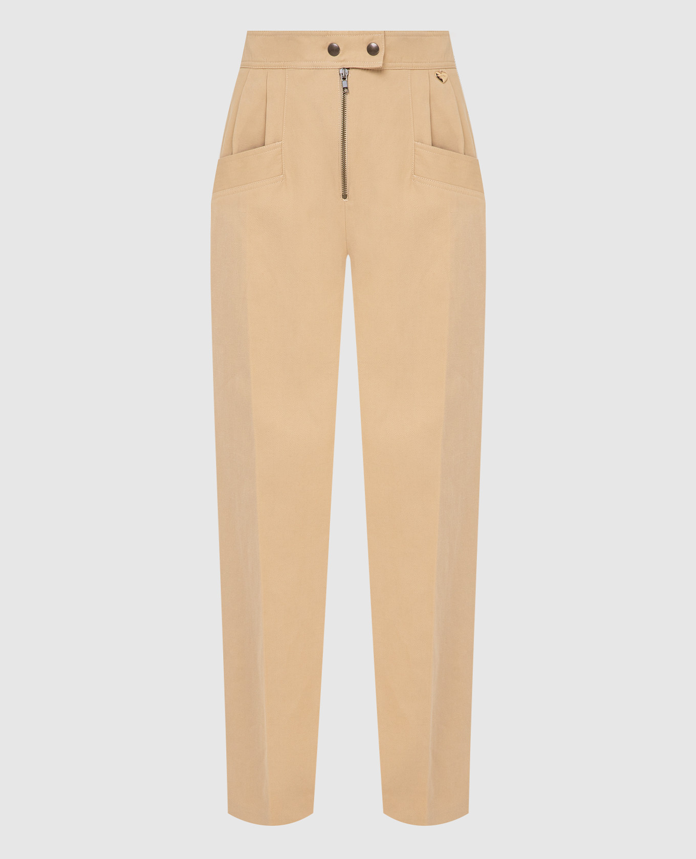 

Бежевые брюки Twin Set, Бежевый, Повседневные брюки casual