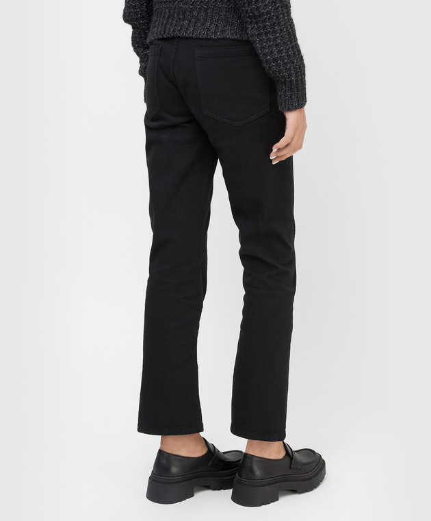 Brunello Cucinelli Черные джинсы-буткат MH137P5675 изображение 4