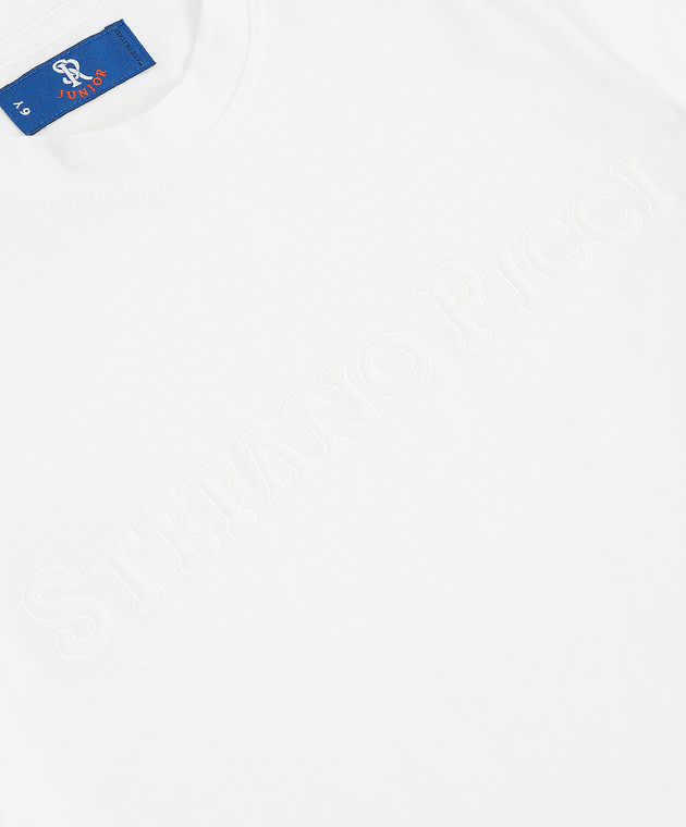 Stefano Ricci Детская футболка с фактурным логотипом YNH0400330803 изображение 3