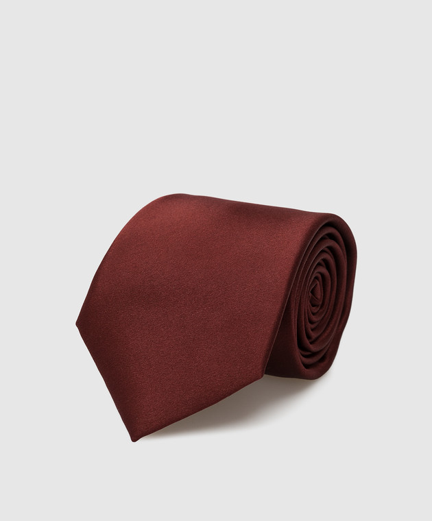 Stefano Ricci Children's silk burgundy tie YCHUUNIR
