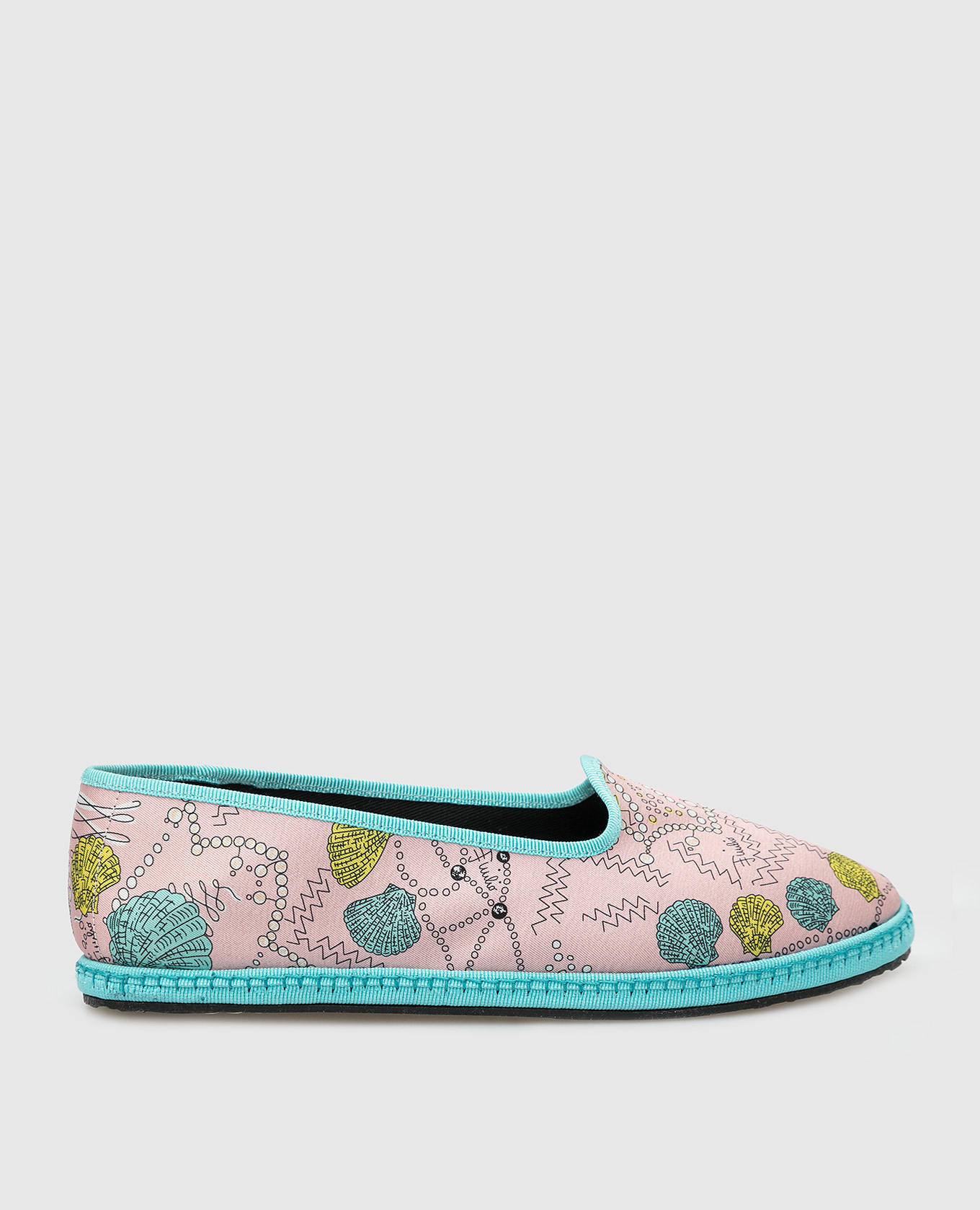 

Слиперы "Friulane" с принтом Conchiglie, Розовый, Слиперы