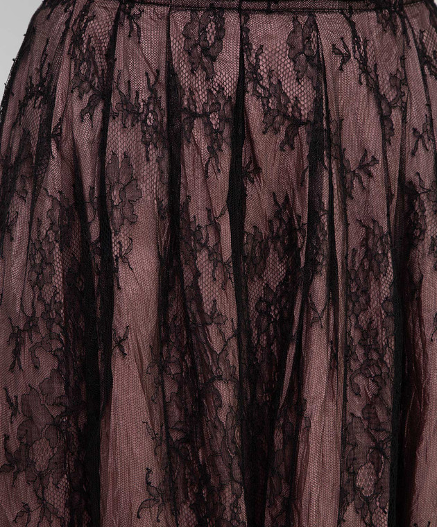 Valentino Темно-розовая юбка MB3RA295313 изображение 5