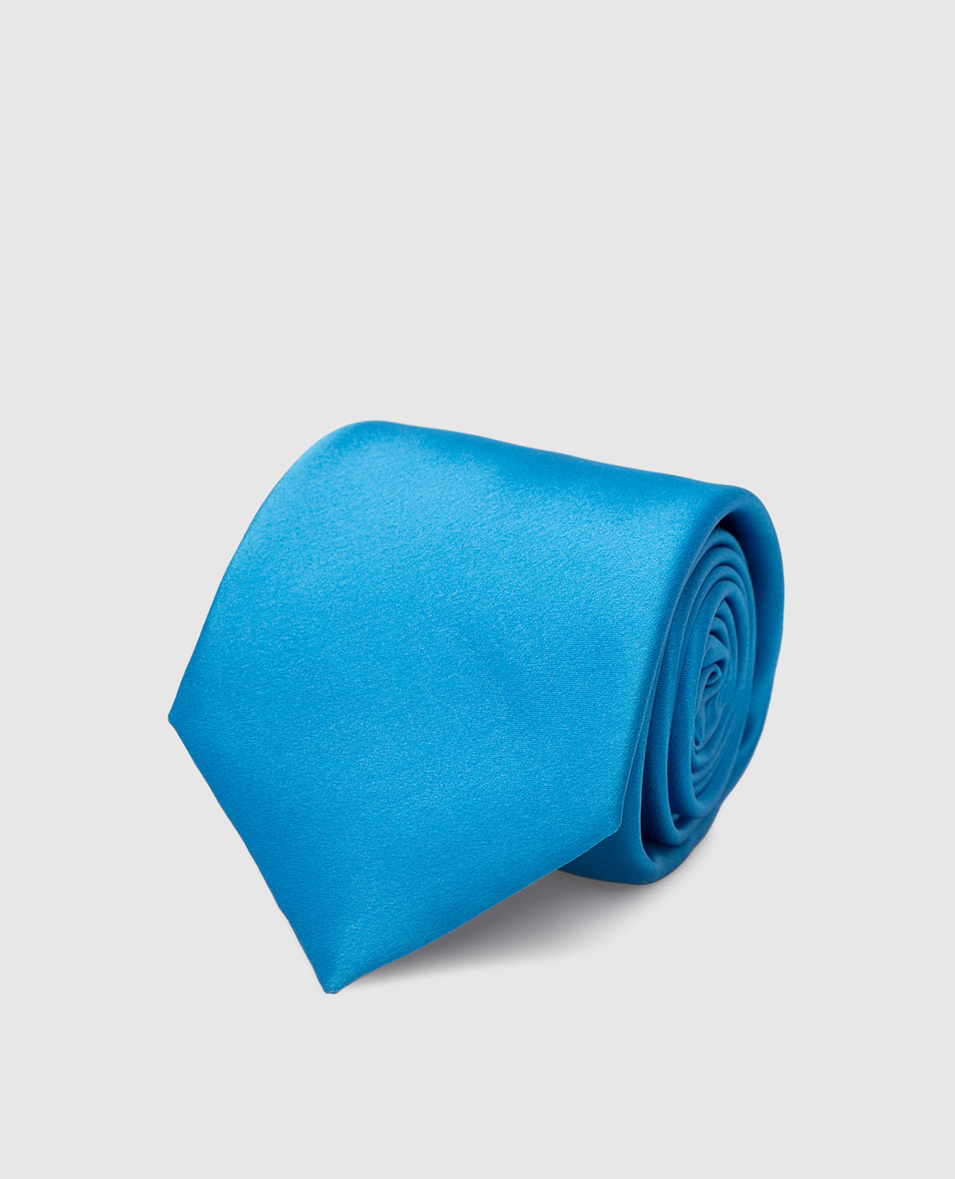 Children's silk blue tie