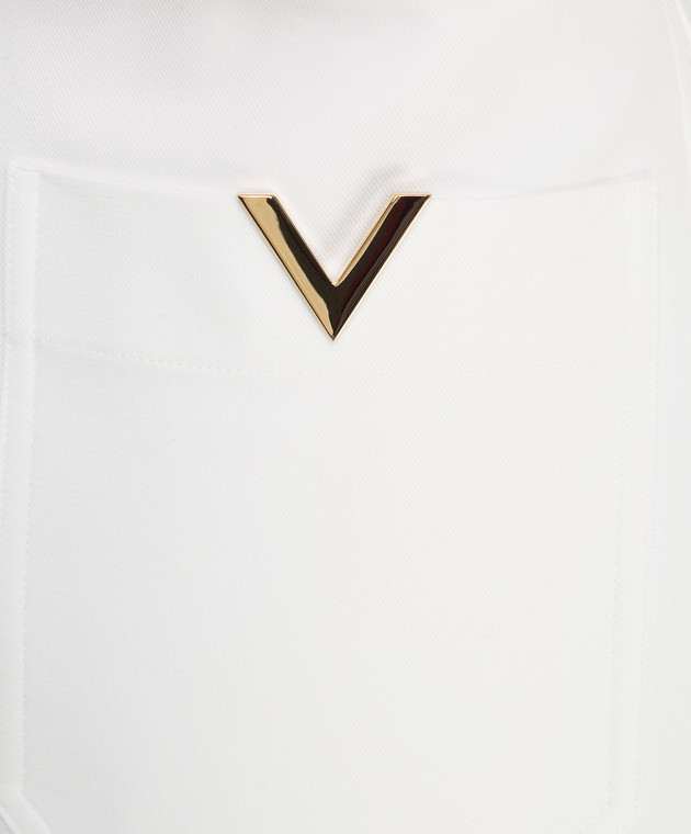 Valentino Белые бермуды VB3RD08075Y изображение 5