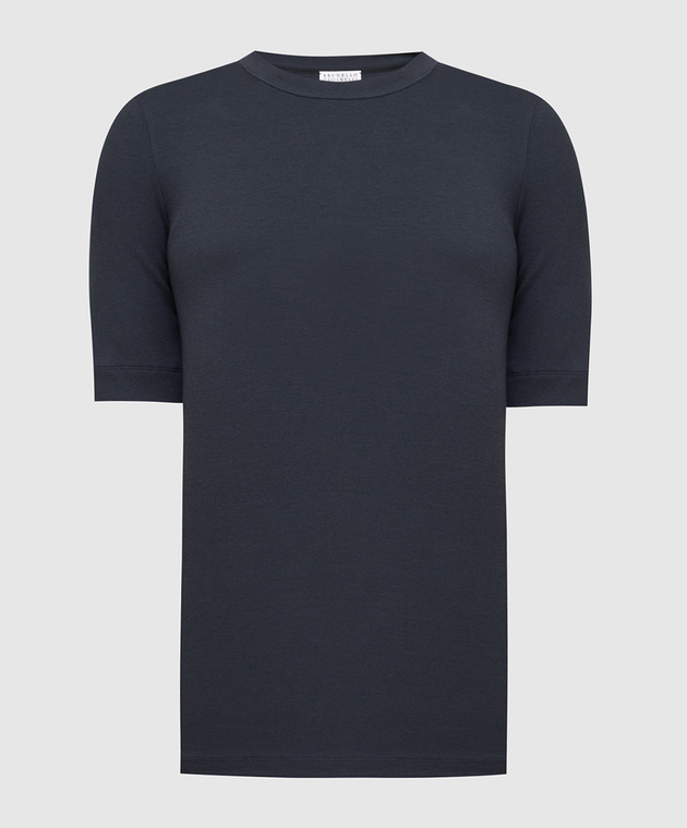 Brunello Cucinelli Темно-серая футболка с круглым вырезом M0TC836S50