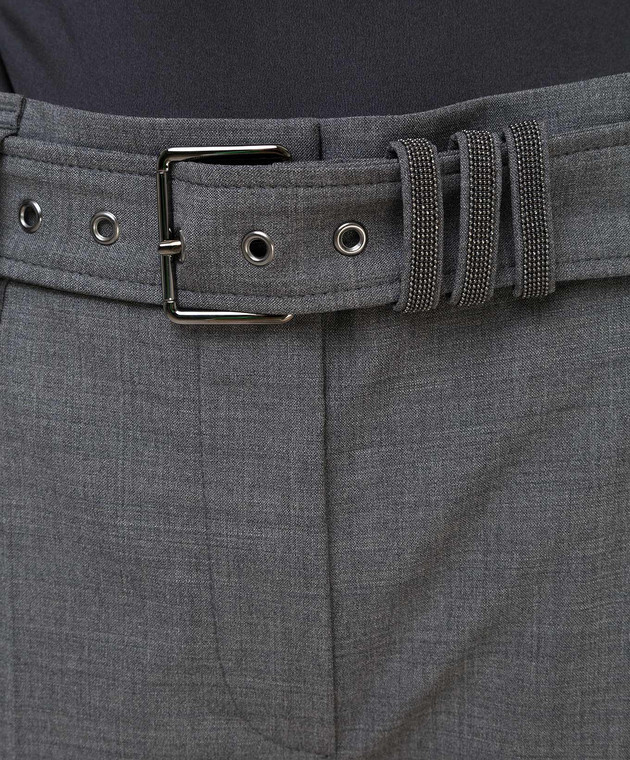 Brunello Cucinelli Серые брюки из шерсти M0W07P7465 изображение 5