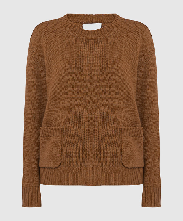 Allude Світло-коричневий светр з кашеміру 21511133