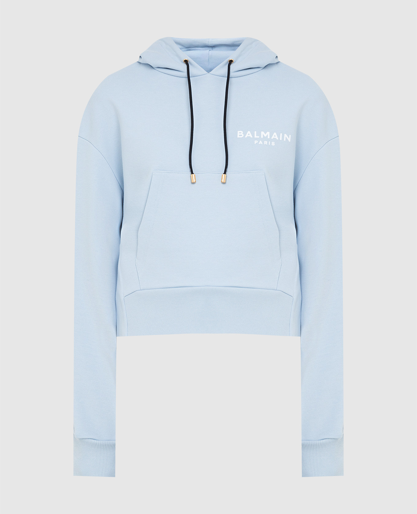 Hoodie with logo and slits