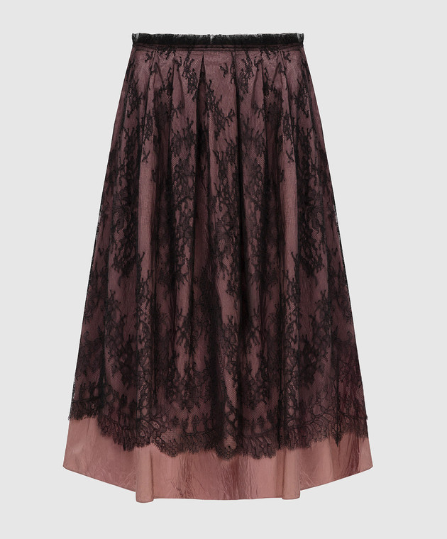 Valentino Темно-розовая юбка MB3RA295313