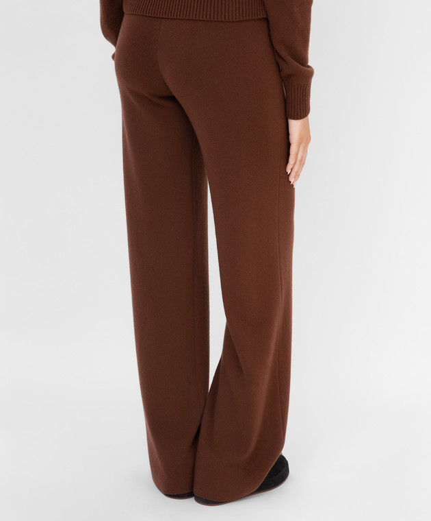 Loro Piana Темно-коричневі брюки з кашеміру FAL7040 зображення 4