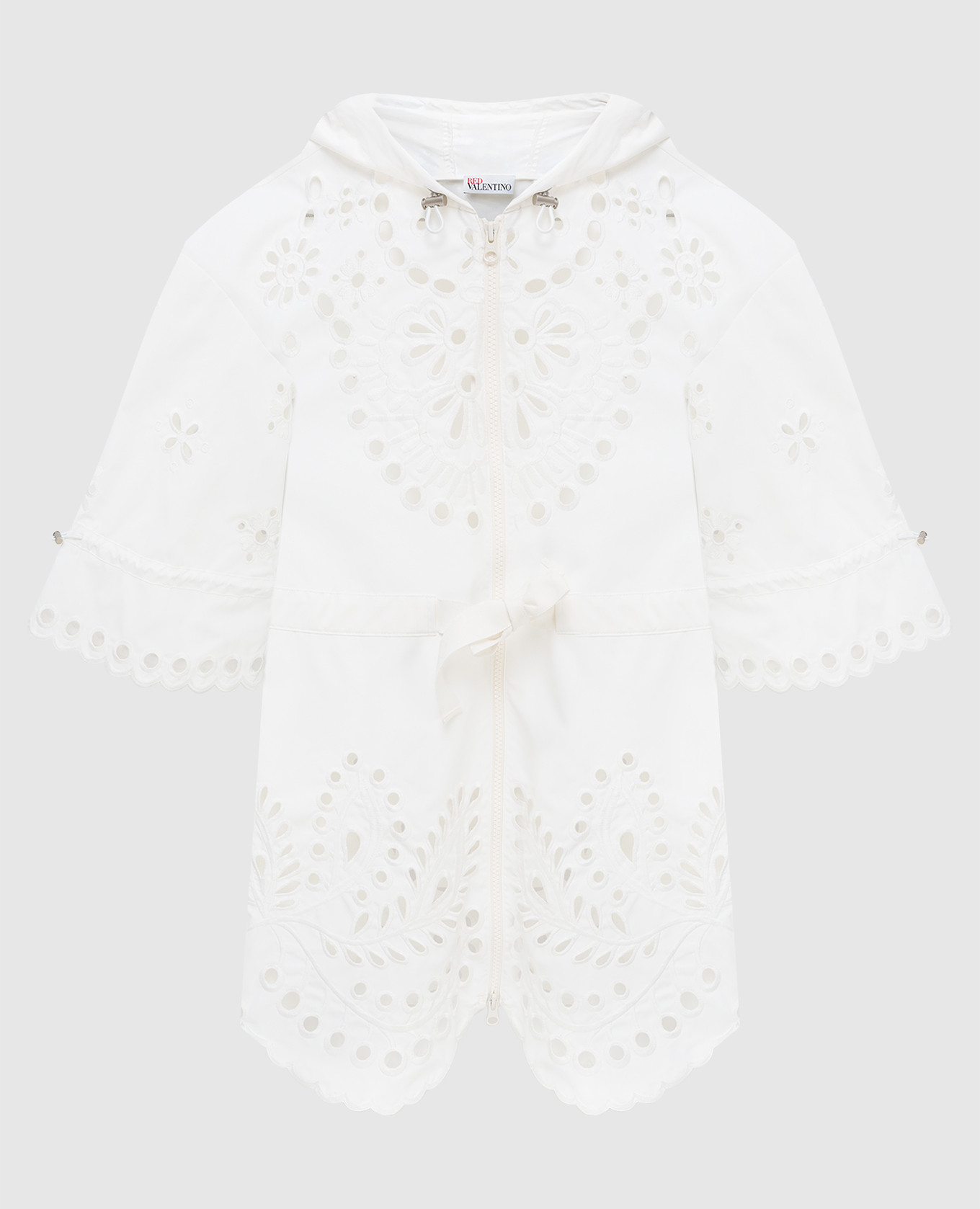 

Куртка с капюшоном и цветочной вышивкой Red Valentino, Белый, Куртки