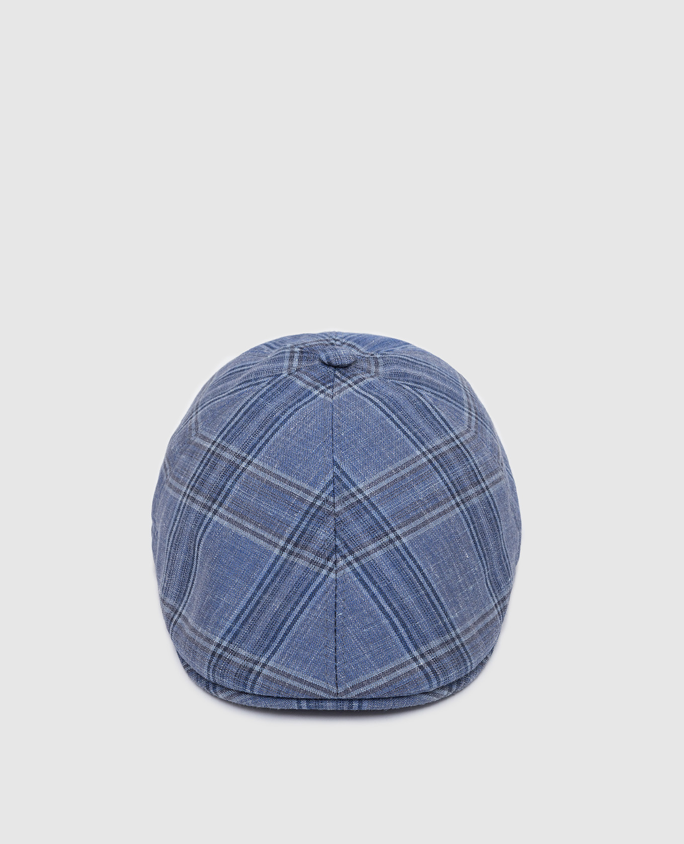 Patterned wool, silk and linen baby cap