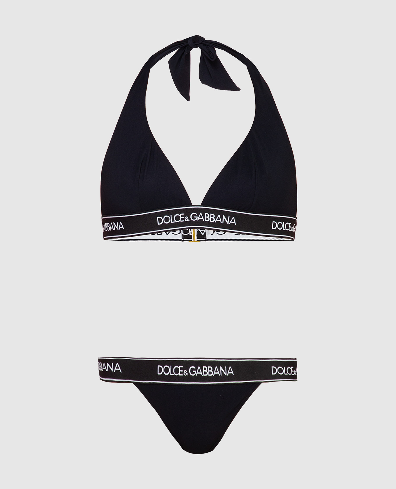 

Черный купальник с логотипом, Раздельные купальники