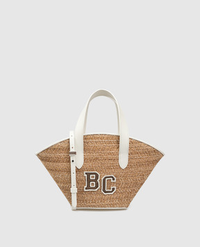 Brunello Cucinelli Дитяча сумка з шкіряними вставками і нашивкою логотипа B0138B017