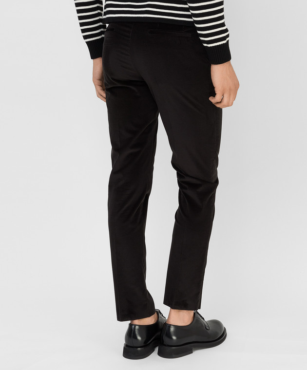 Dolce&Gabbana Черные вельветовые брюки GY6FETFUWBM изображение 4