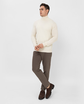 Loro Piana Светло-бежевый гольф из кашемира FAB7516