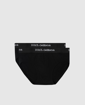Dolce&Gabbana Дитячий набір чорних трусів L4J700G7OCT