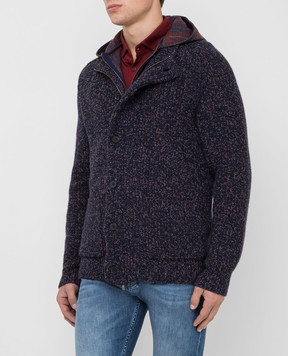 ISAIA Синий кардиган из кашемира MG7870Y0286