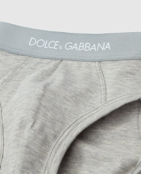 Dolce&Gabbana Дитячий набір сірих трусів-сліпів L4J700G7OCT