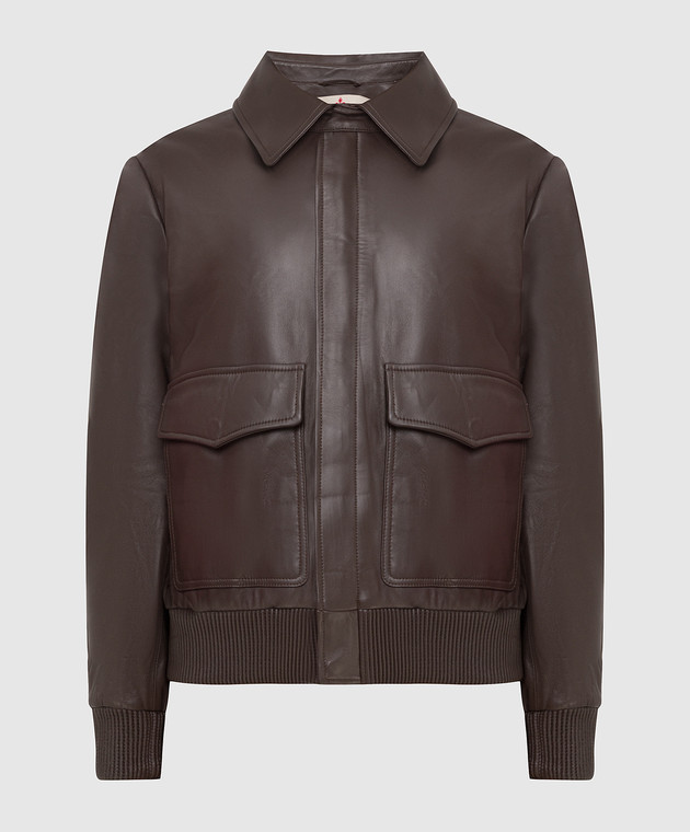 Be Florence Dark Brown Leather Jacket ChangeClear BE2133