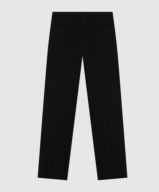 Stefano Ricci Детские черные брюки из шерсти Y2T2600001T00061 изображение 2