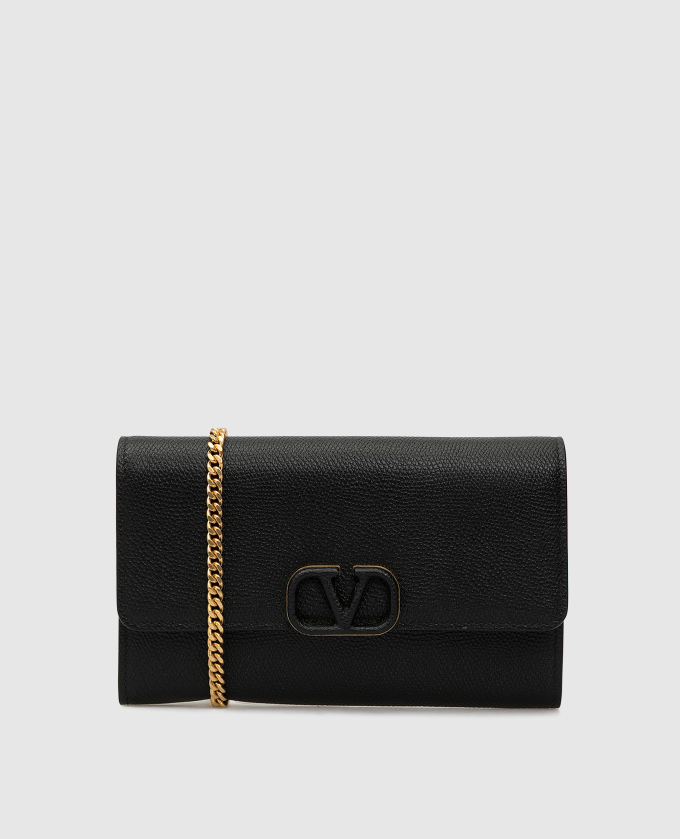 

Кожаный клатч "VSling" Valentino, Черный, Клатчи