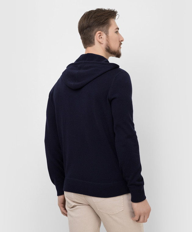 Brunello Cucinelli Темно-синий кардиган из кашемира M2223246 изображение 4