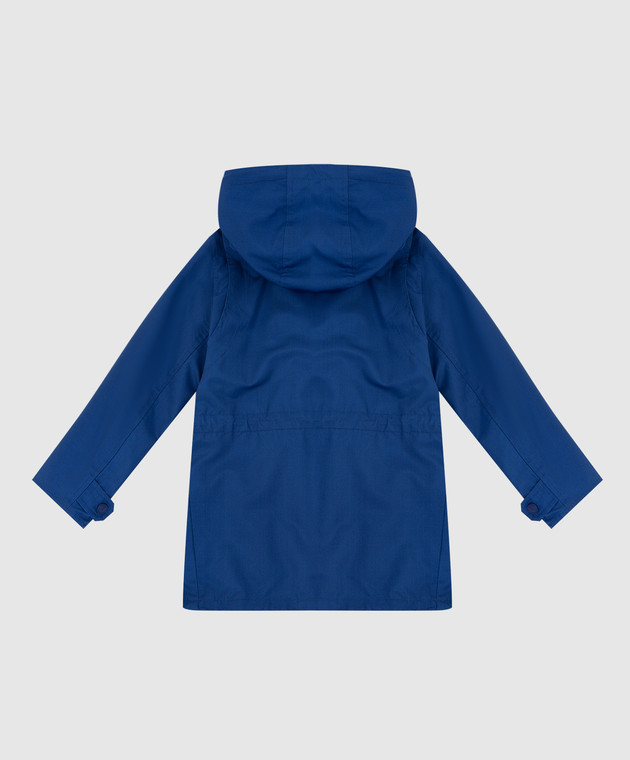 Stefano Ricci Детская синяя шелковая куртка YUJ8200030ST0004 изображение 2