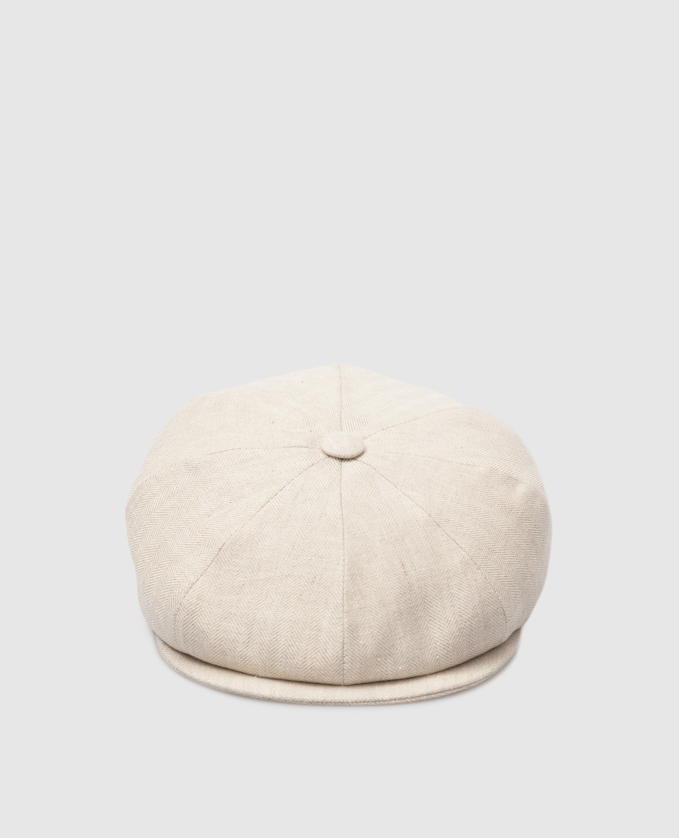 Light beige linen cap