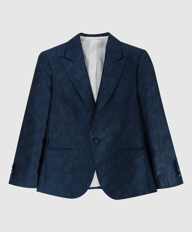 Stefano Ricci Children's patterned silk jacket Y2RF372000HC3096