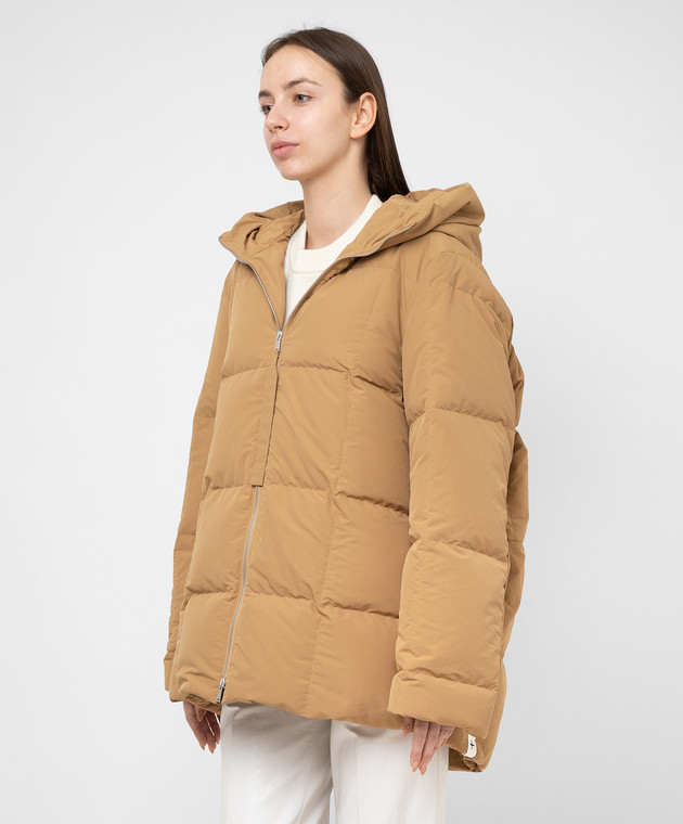 Jil Sander Бежевый пуховик oversize JPPT441694WT441100 изображение 3
