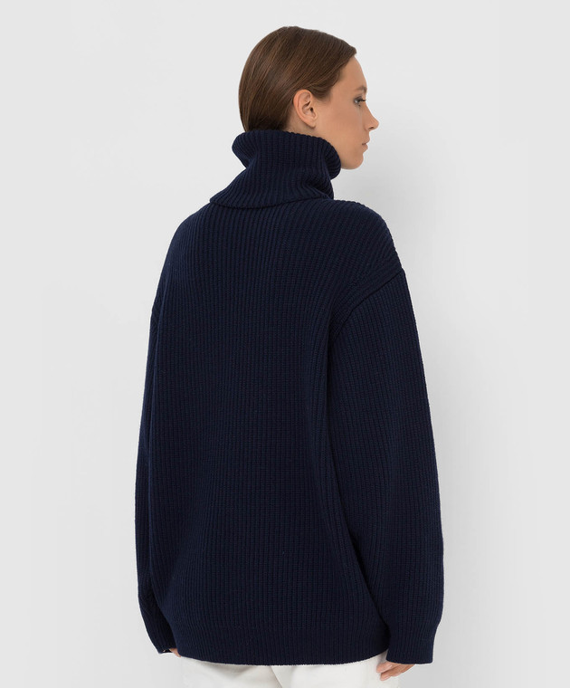 Philosophy di Lorenzo Serafini Темно-синий свитер из  шерсти A09197101 изображение 4