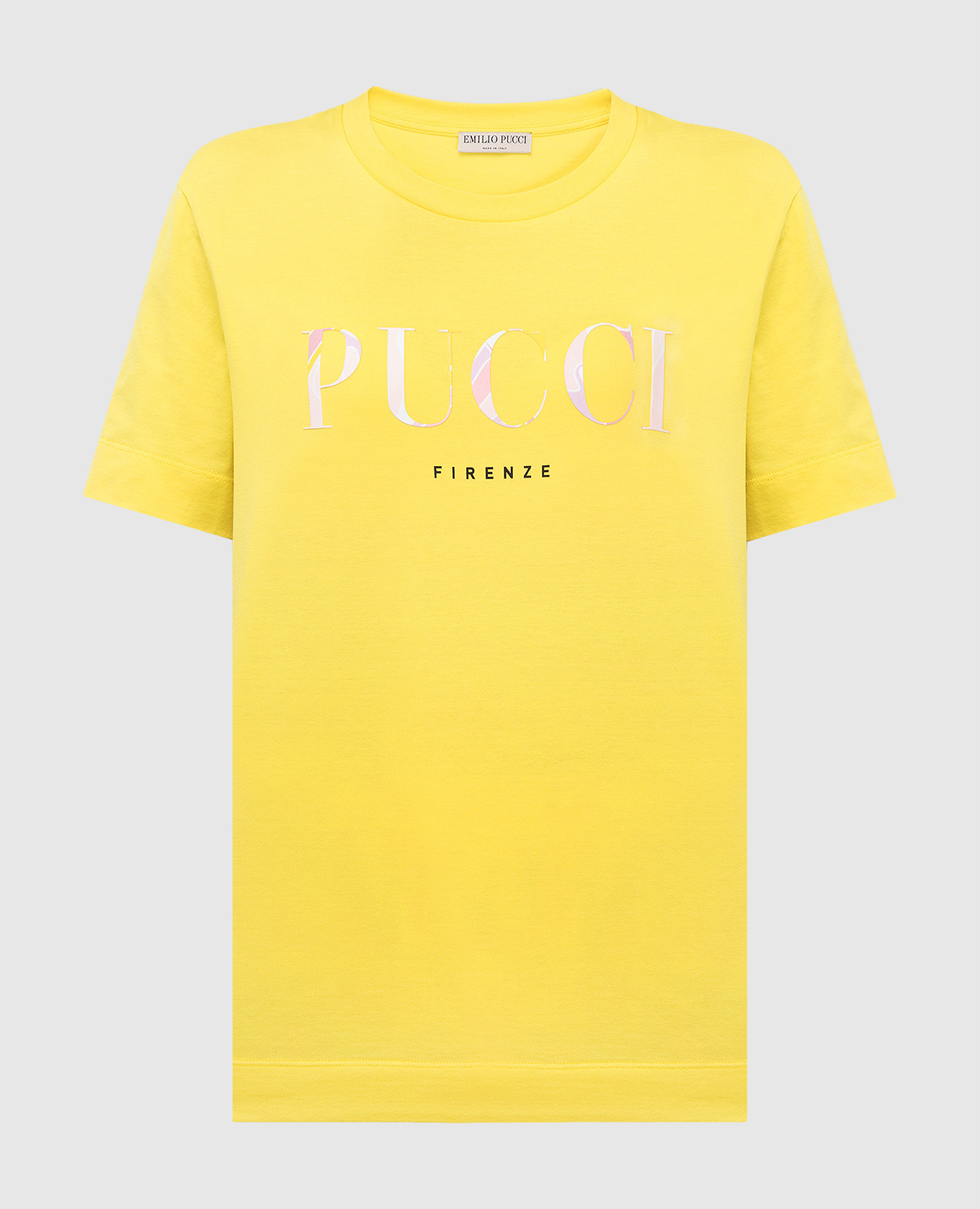 Желтая футболка EMILIO PUCCI