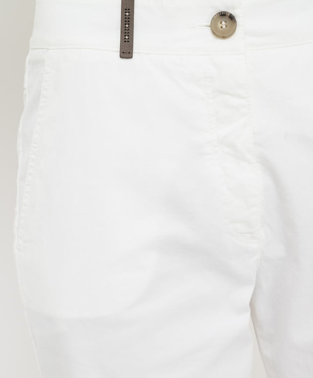 Peserico Белые брюки P04537T402481 изображение 5
