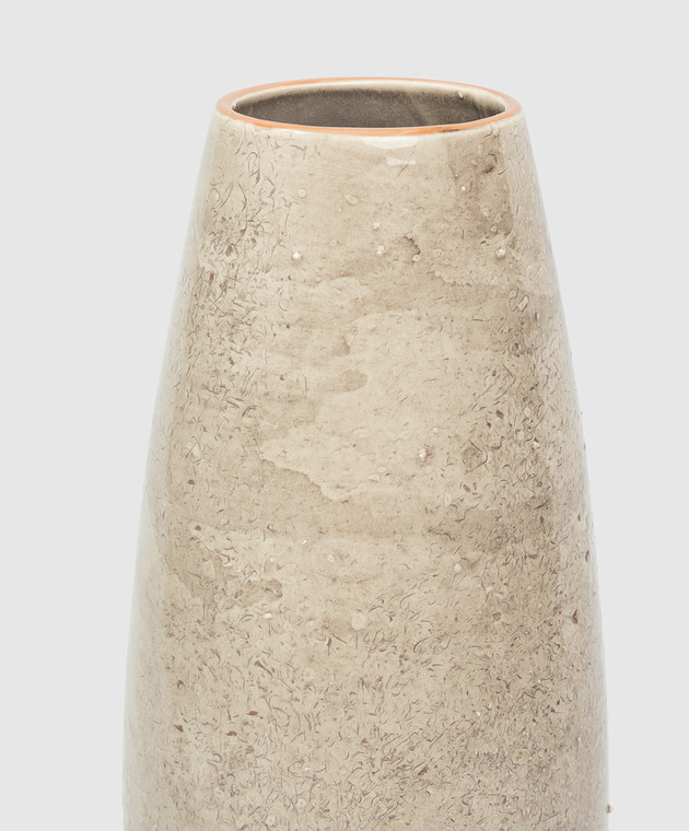 Brunello Cucinelli Бежевая ваза из керамики MLVASCER2 изображение 2