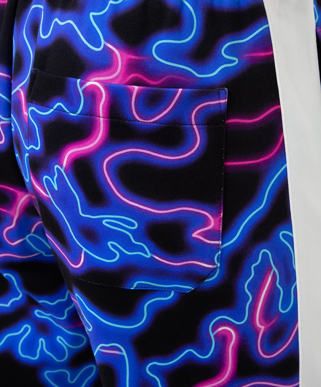 Valentino Джоггеры в принт Neon Camou с лампасами XV3MD02R86E изображение 5