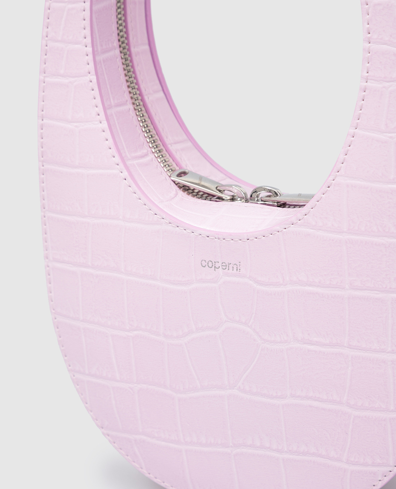 Coperni Розовая сумка Baby Swipe из кожи крокодила COPF21BA01BIS400 изображение 5