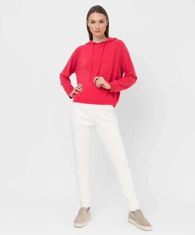Allude Raspberry cashmere hoodie 21511116 image 2