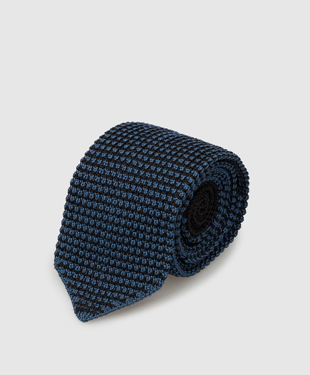 Stefano Ricci Children's blue patterned silk tie YCRMTSR916