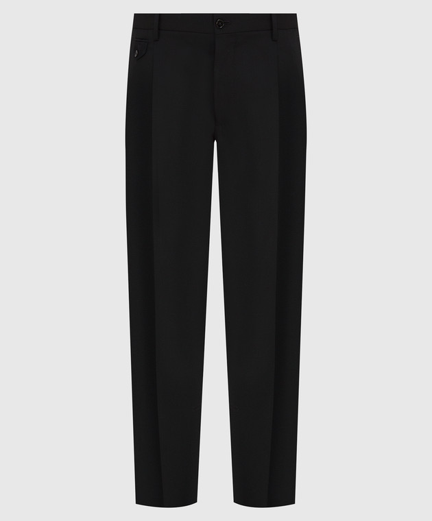Dolce&Gabbana Черные брюки из  шерсти GY6UETFU2KF