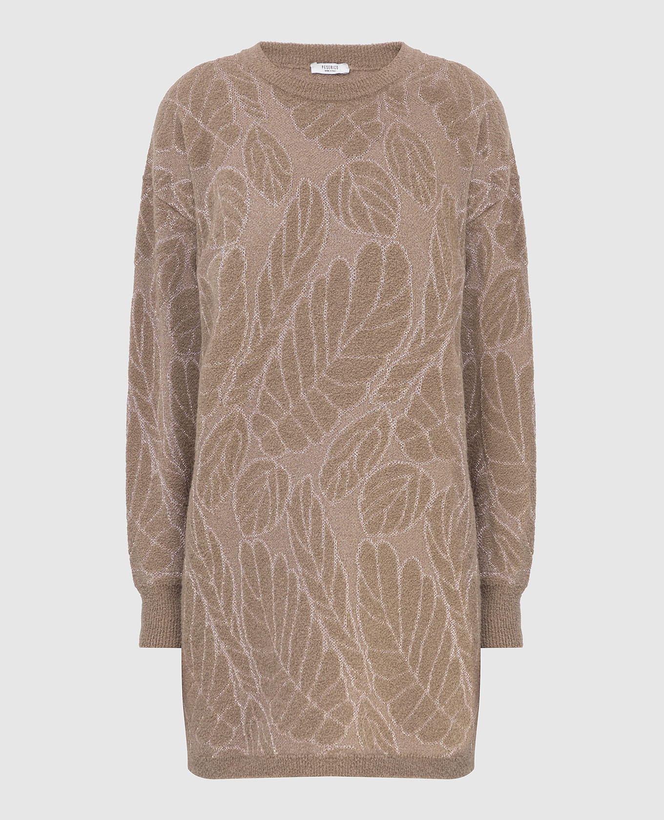 

Бежевый свитер из шерсти и кашемира в узор, Свитера