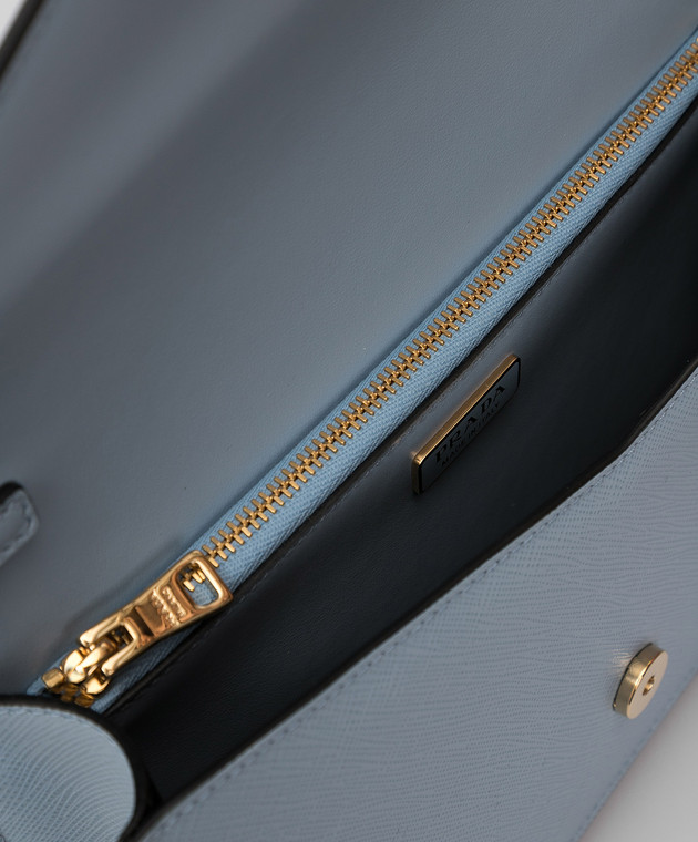 Prada Кожаная сумка Pattina с логотипом 1BD318NZV изображение 4