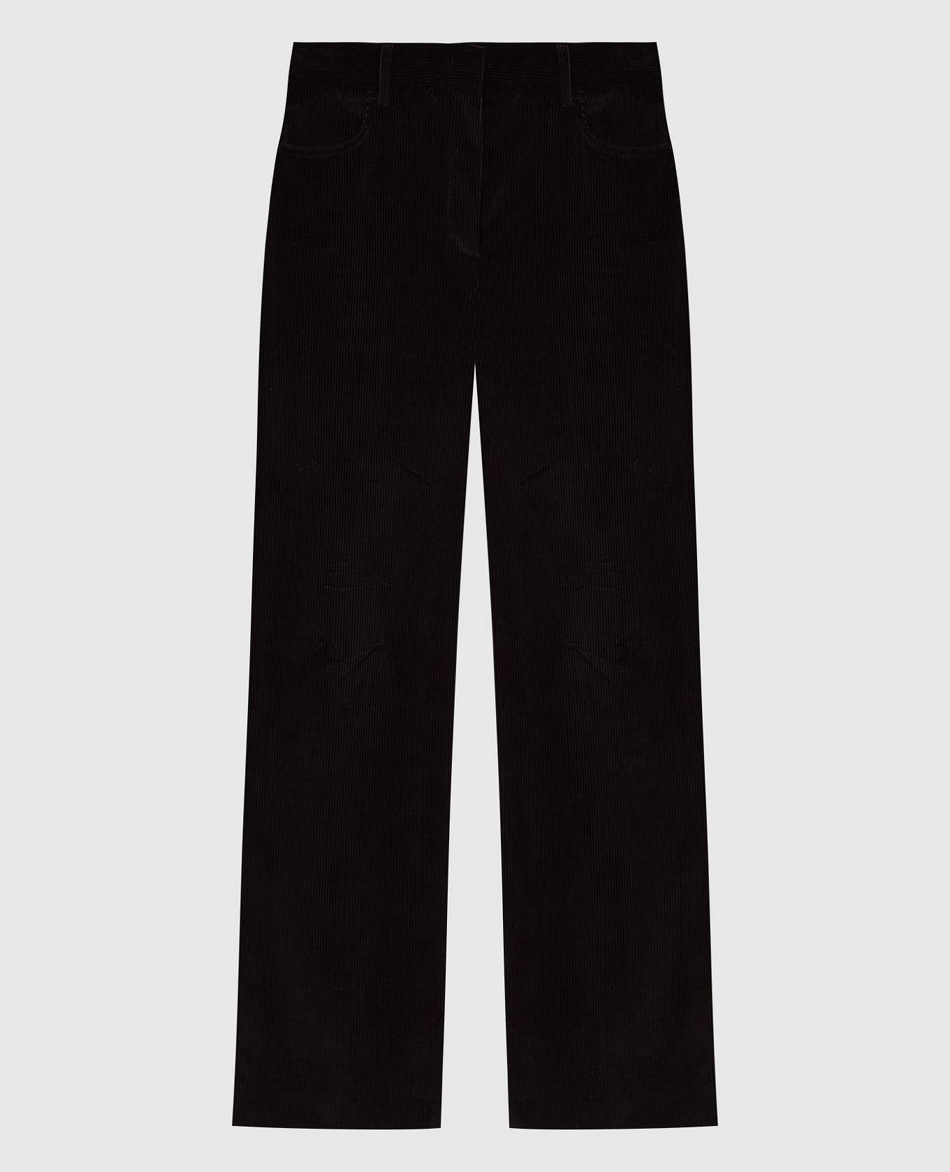 

Вельветовые брюки Ghiglia Max Mara Weekend, Тёмно-коричневый, Повседневные брюки casual