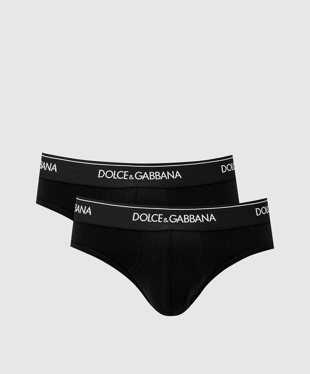 Dolce&Gabbana Набор черных трусов M9C03JFUGIW